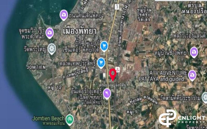 Land for sale 100 sq.w. | South Pattaya (near Mega Home Pattaya)