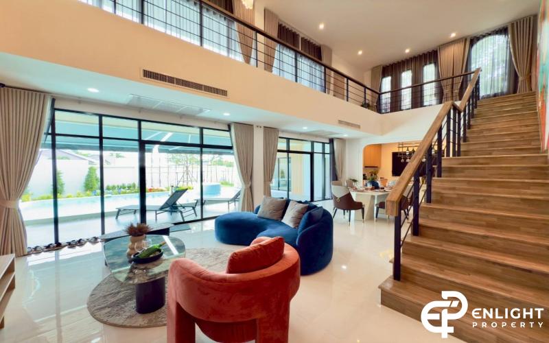 Luxurious luxury pool villas combined with Modern and Nordic.