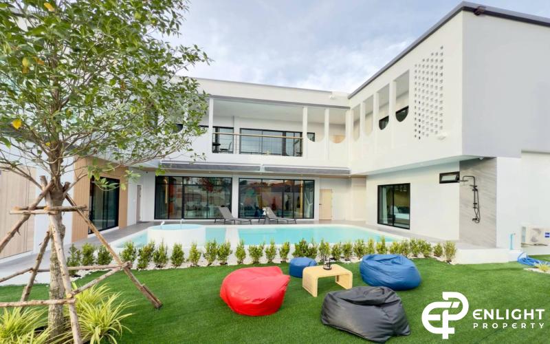 Luxurious luxury pool villas combined with Modern and Nordic.