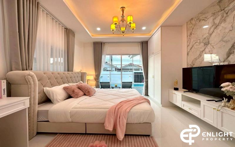 Pattaya Pool Villa – Chaiyapruek 2, Near Jomtien Beach