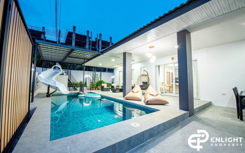 Pool villa ใหม่ ใกล้จอมเทียน