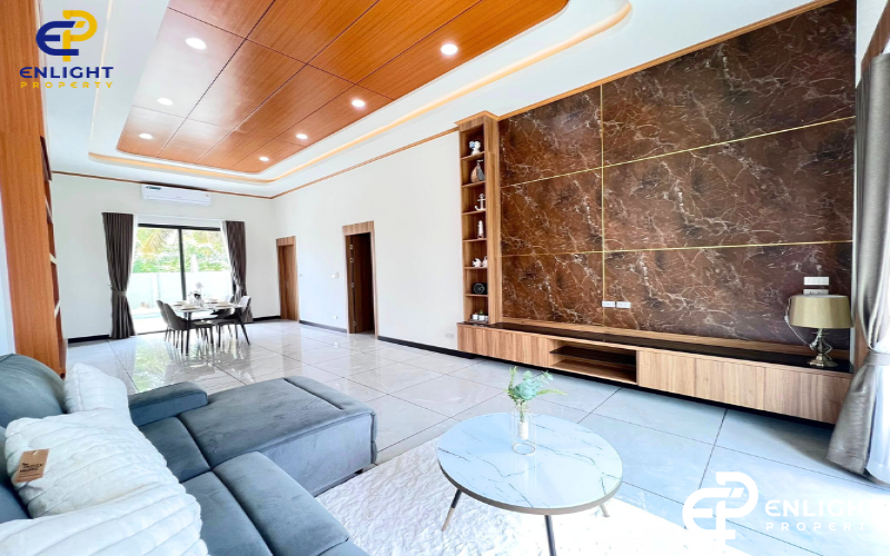 - บ้านเดี่ยวพื้นที่กว้าง ห่างมาบประชันเพียง 5 นาที -