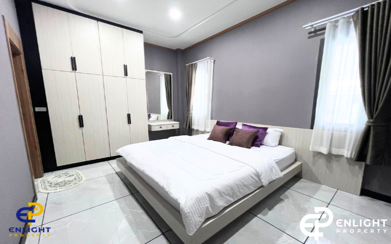 - บ้านเดี่ยวพื้นที่กว้าง ห่างมาบประชันเพียง 5 นาที -