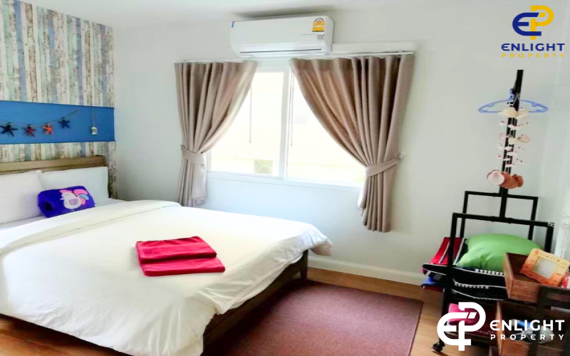 - บ้านเช่าในโครงการติดหาดจอมเทียน เดินลงหาดได้เลย เพียง 100 เมตร -