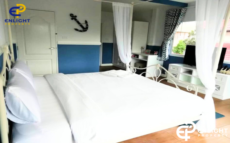 - บ้านเช่าในโครงการติดหาดจอมเทียน เดินลงหาดได้เลย เพียง 100 เมตร -