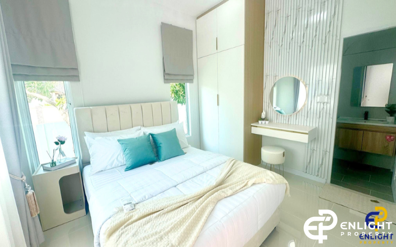 - บ้านในโครงพื้นที่กว้าง ใกล้อ่างมาบประชันเพียง 5 นาที -